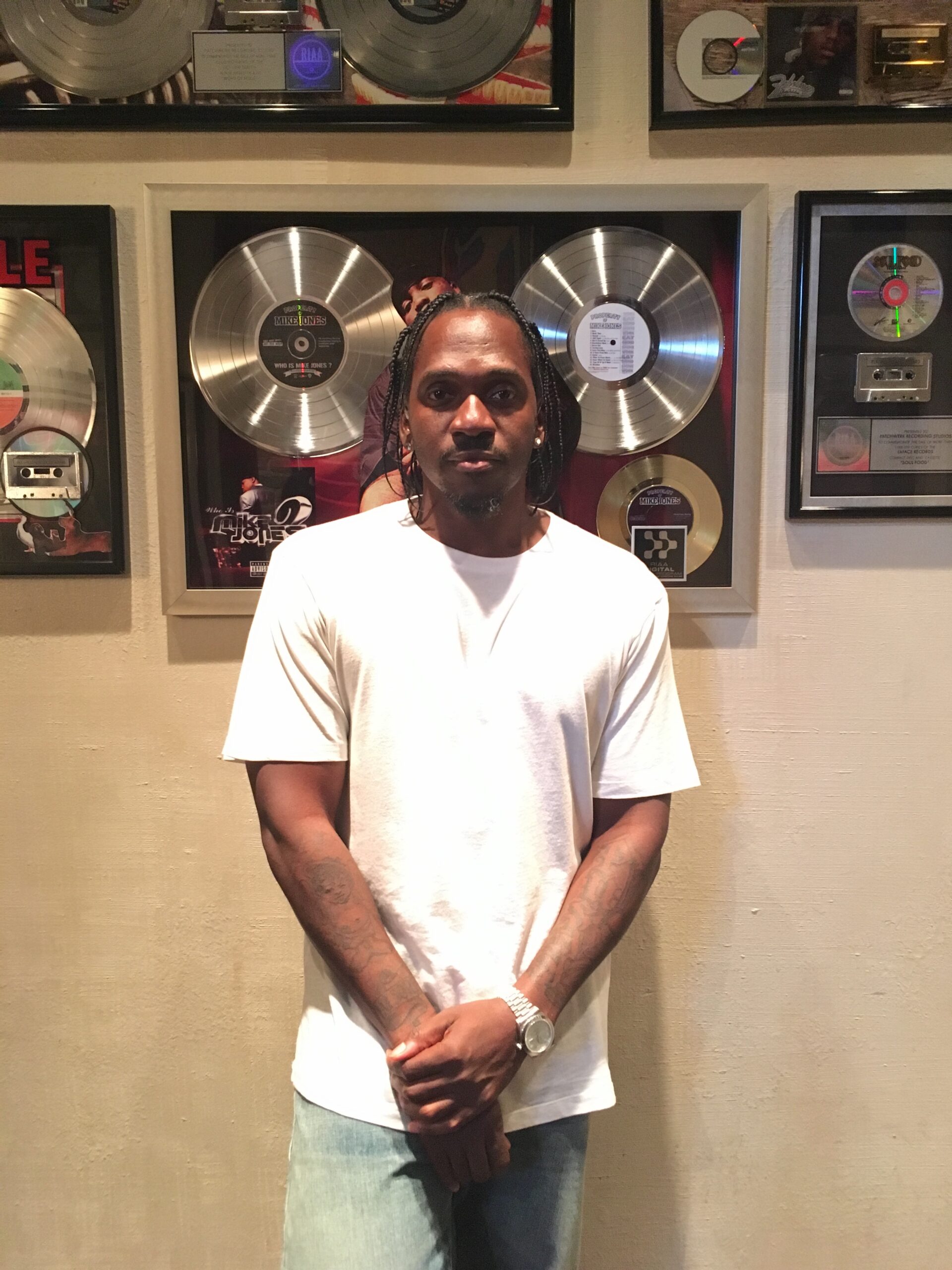 Pusha T in Studio 995 Hallway