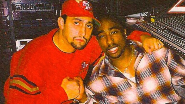 2pac and Johnny J collabs inside the legendary Can-Am Studios in Los Angeles, California.
