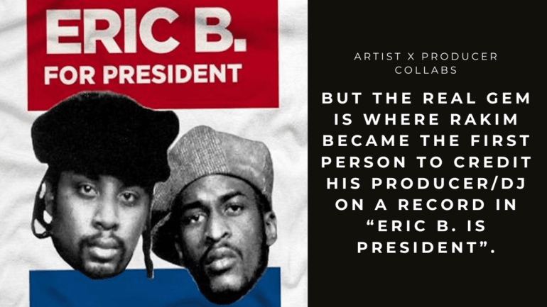 Rakim collabs with producer “Eric B. Is President” - Rakim's debut single is considered one of the first hip hop songs to use a sampler. 